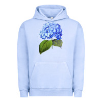 Pigment Grape Ice Blue  hydrangea Urban Hoodie - ArtMosaic