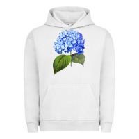 Pigment Lunar Rock Blue  hydrangea Urban Hoodie - ArtMosaic