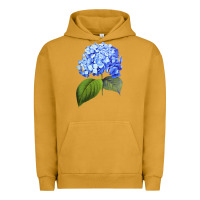 Pigment Peanut Butter Blue  hydrangea Urban Hoodie - ArtMosaic