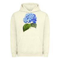 Pigment Pistachio Blue  hydrangea Urban Hoodie - ArtMosaic