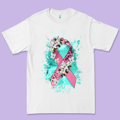 Cancer Ribbon Premium Tee Designed By Cowgirlartshop