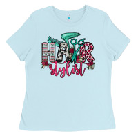 Baby Blue hair stylist Ladies Tee - OliviaCreatesArt