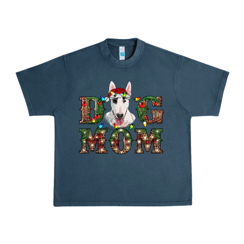Christmas Dog Mom Bull Terrier Urban Heavy Tee by RanaPortraitStore | Teevron