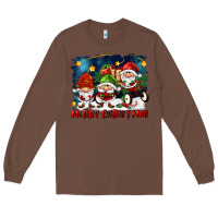Chestnut merry christmas gnomies wagon Long Sleeve Tee - FaDigitalArtStudio