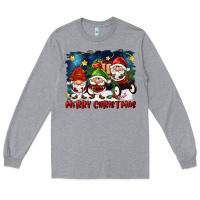 Heather Grey merry christmas gnomies wagon Long Sleeve Tee - FaDigitalArtStudio