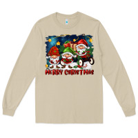 Mushroom merry christmas gnomies wagon Long Sleeve Tee - FaDigitalArtStudio