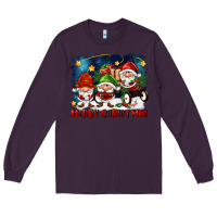 Plum merry christmas gnomies wagon Long Sleeve Tee - FaDigitalArtStudio