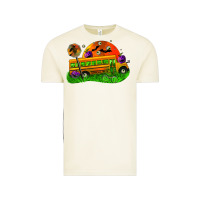 Vintage Arctic Halloween School Bus Vintage Tee - FaDigitalArtStudio