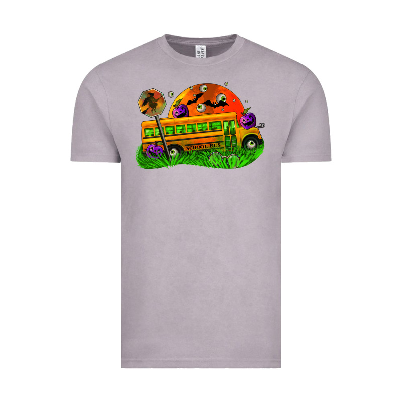 Halloween School Bus Vintage Tee by FaDigitalArtStudio | Teevron