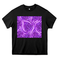 Black purple glitter with leopard pattern Heavy Core Tee - TumblerDesignByShophia