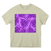 Mossy purple glitter with leopard pattern Heavy Core Tee - TumblerDesignByShophia