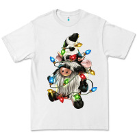 White christmas cow gnome Premium Tee - CowGirlArtShop