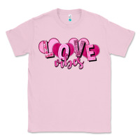 Bubblegum Pink Love vibes Valentine's Day Classic Tee - HowdyJamesFarm