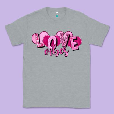 Love Vibes Valentine's Day Classic Tee Designed By Howdyjamesfarm