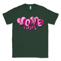 Sports Green Love vibes Valentine's Day Classic Tee - HowdyJamesFarm
