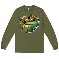 Army Green Aguascalientes State Of Mexico Map Long Sleeve Tee - RanaPortraitStore