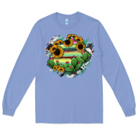 Colony Blue Aguascalientes State Of Mexico Map Long Sleeve Tee - RanaPortraitStore