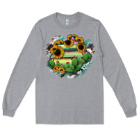 Heather Grey Aguascalientes State Of Mexico Map Long Sleeve Tee - RanaPortraitStore
