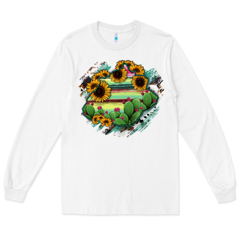 Aguascalientes State Of Mexico Map Long Sleeve Tee by RanaPortraitStore | Teevron