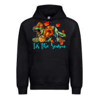 Black T- Rex Tis The Season Urban Hoodie - RanaPortraitStore