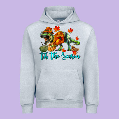 T- Rex Tis The Season Urban Hoodie Designed By Ranaportraitstore