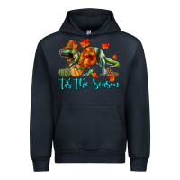Navy T- Rex Tis The Season Urban Hoodie - RanaPortraitStore