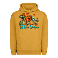 Pigment Peanut Butter T- Rex Tis The Season Urban Hoodie - RanaPortraitStore