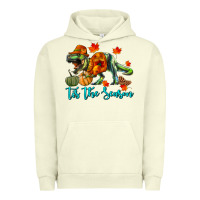 Pigment Pistachio T- Rex Tis The Season Urban Hoodie - RanaPortraitStore