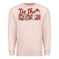 Pale Pink tis the season baseball little debbie tree cakes Premium Sweatshirt - JahusDesignShop