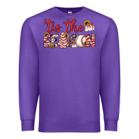 Purple tis the season baseball little debbie tree cakes Premium Sweatshirt - JahusDesignShop
