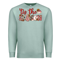 Seafoam tis the season baseball little debbie tree cakes Premium Sweatshirt - JahusDesignShop