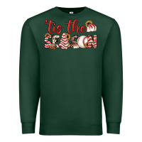 Sports Green tis the season baseball little debbie tree cakes Premium Sweatshirt - JahusDesignShop