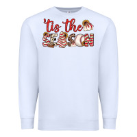 White tis the season baseball little debbie tree cakes Premium Sweatshirt - JahusDesignShop