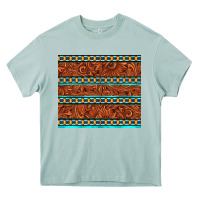 Arona tooled leather and aztec Heavy Core Tee - TumblerDesignByShophia