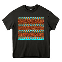 Asphalt tooled leather and aztec Heavy Core Tee - TumblerDesignByShophia
