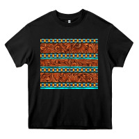 Black tooled leather and aztec Heavy Core Tee - TumblerDesignByShophia