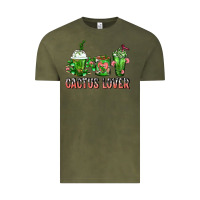 Vintage Olive Cactus Lover Cactus Coffee Cups Vintage Tee - FaDigitalArtStudio
