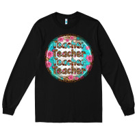 Black teacher vibe earrings Long Sleeve Tee - BundleAndBundleShop