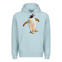 Blue Mist penguin Premium Hoodie - LillyAllenDesigns