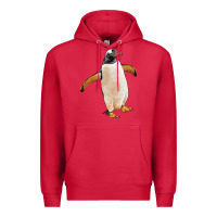 Cardinal penguin Premium Hoodie - LillyAllenDesigns