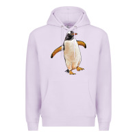 Lilac penguin Premium Hoodie - LillyAllenDesigns