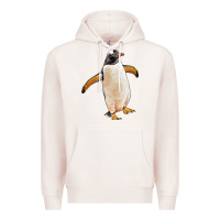 Pale Pink penguin Premium Hoodie - LillyAllenDesigns