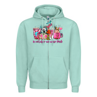 Seafoam western cancer  in october we wear pink coffee cups with ribbons Zipper Hoodie - AdoDesignShop