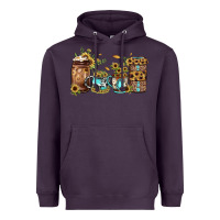 Plum sunflower gemstone coffee Heavyweight Hoodie - JahusDesignShop