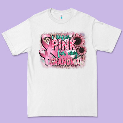 I Wear Pink For My Grandma Premium Tee Designed By Cowgirlartshop