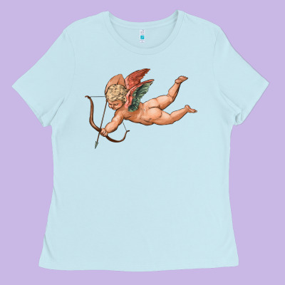 Cupid Olivia Ladies Tee Designed By Oliviacreatesart