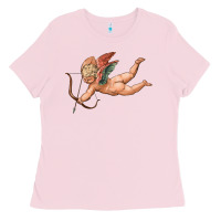 Bubblegum Pink cupid olivia Ladies Tee - OliviaCreatesArt