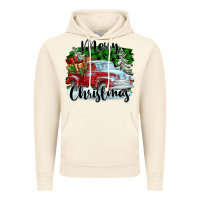 Vintage Artic Merry Christmas Truck With Gifts Vintage Hoodie - FaDigitalArtStudio