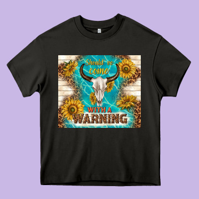 Should Have Come With A Warning Heavy Core Tee Designed By Tumblerdesignbyshophia