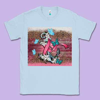 Cancer Awareness Anchor Classic Tee Designed By Cowgirlartshop
